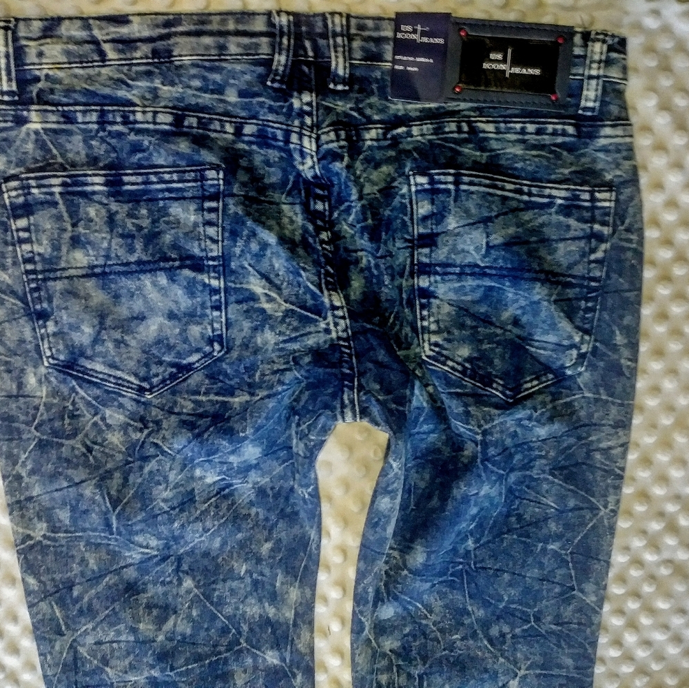 US Icon Jeans Size 36 Moto Skinny Leg NWT - Picture 7 of 10